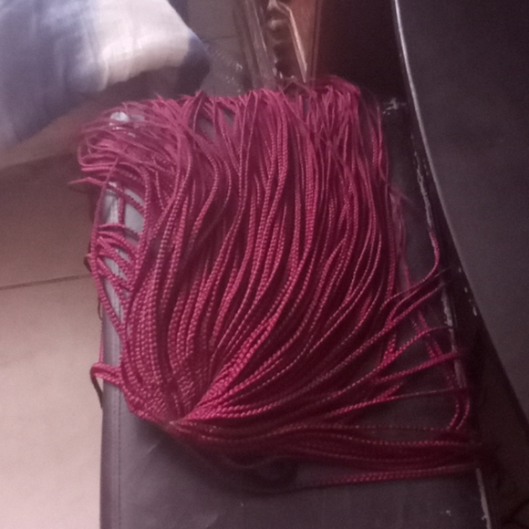 A long Braided wig